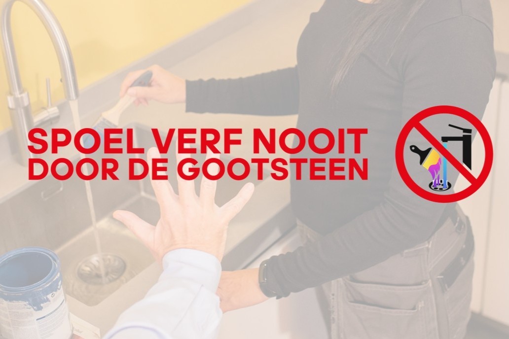 Spoel verf nooit